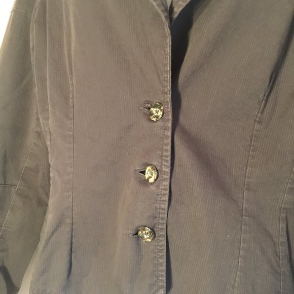 RANK Vintage Black Band Style Jacket XL Retro Button Cotton Blend Rocker Blazer - Picture 6 of 13